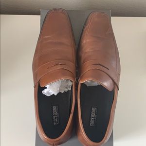 Stacy Adams Brown Slip on Dress Shoes